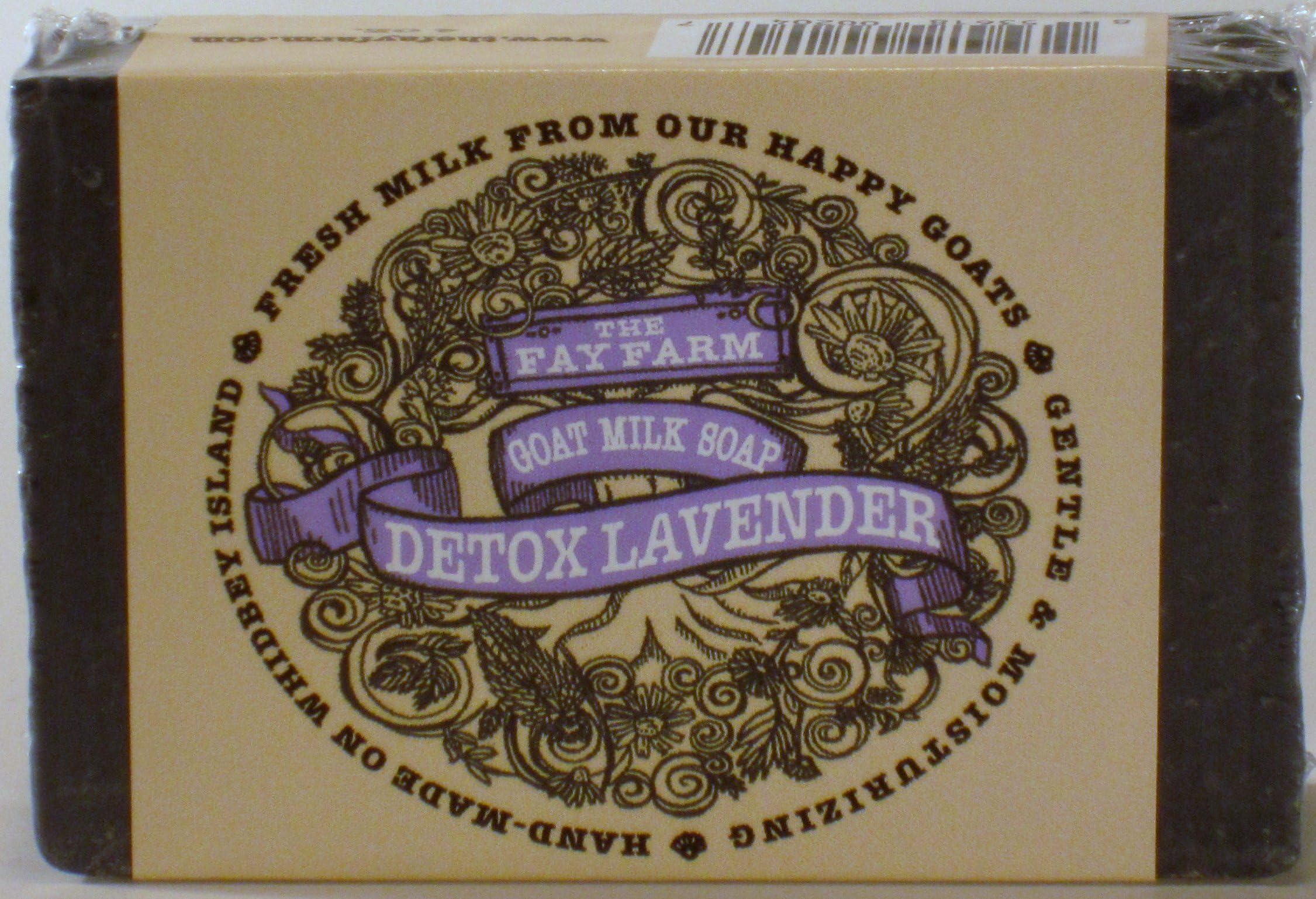 The Fay Farm's Detox Lavender Goat Milk Bar Soap - 4 Oz.