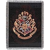 Northwest Harry Potter Woven Tapestry Throw Blanket, 48" x 60", Hogwarts Decor