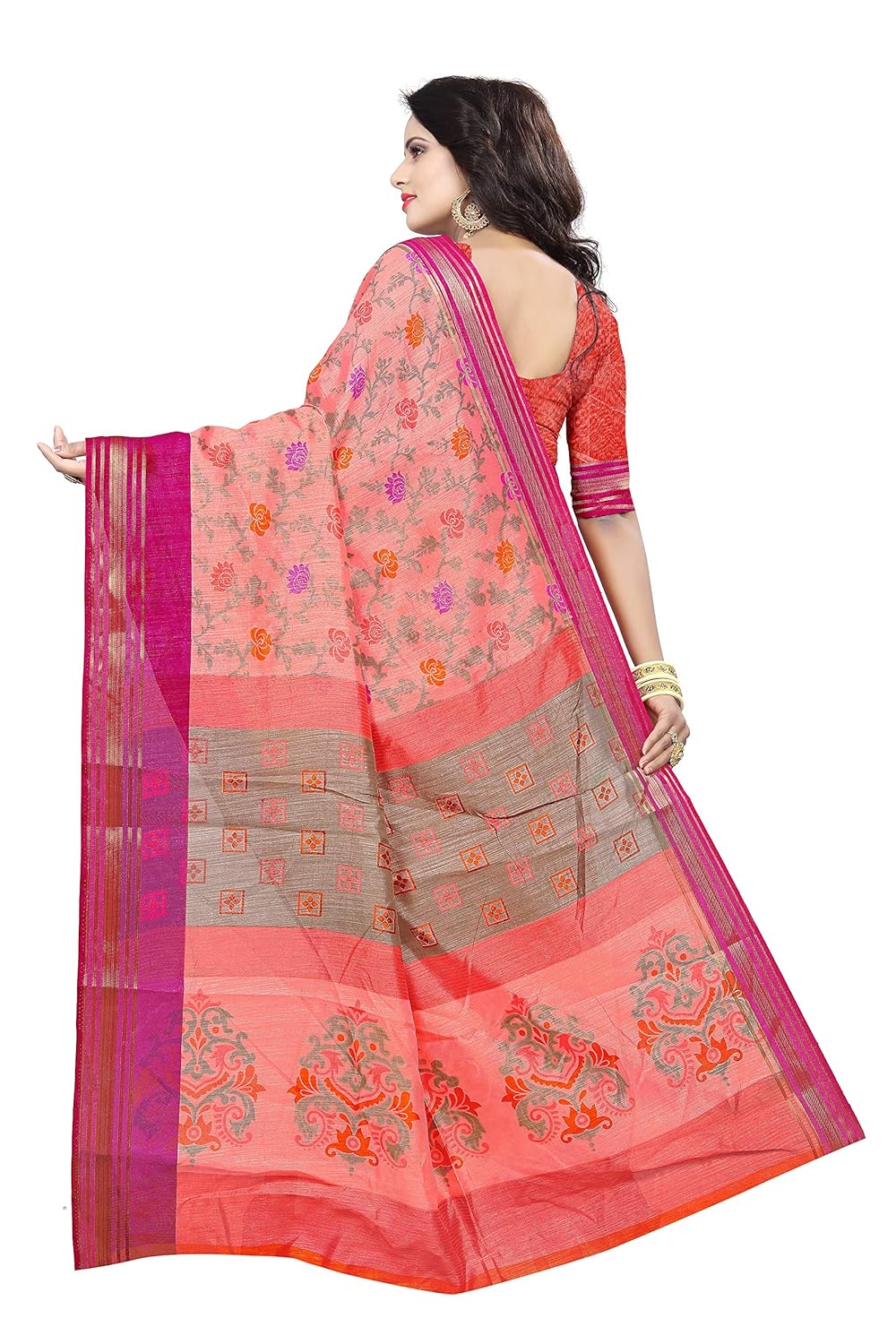 trundz khadi cotton sari