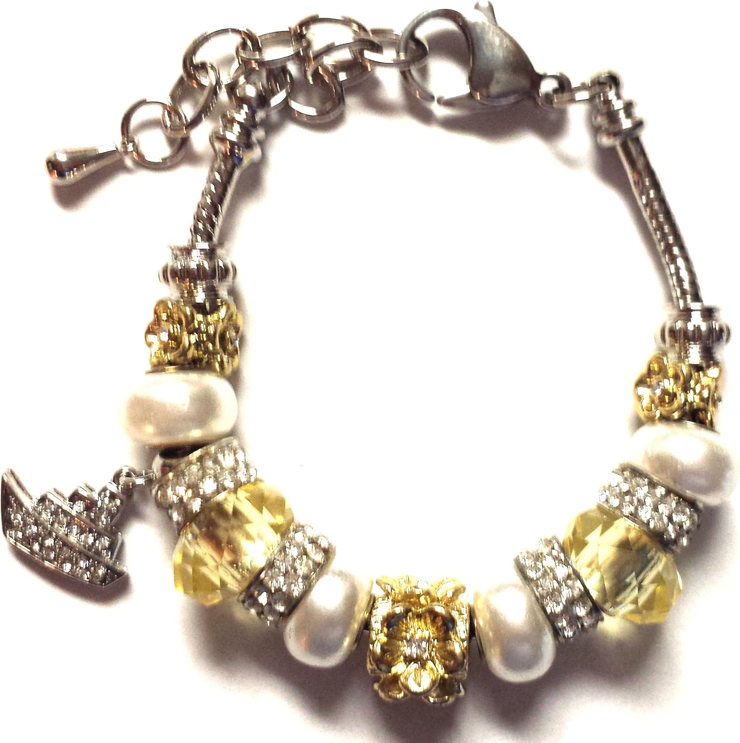Amazon Com Bella Perlina Pandora Collection Bracelet Gold Cruise Ship Charm Clothing
