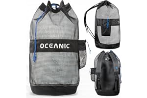 Oceanic Scuba Snorkel Bag, XL Mesh Dive Bag Backpack, Lightweight, Quick-Dry, Padded Straps, Internal Pocket, Ideal for Snorkeling, Beach Gear & Outdoor Sports
