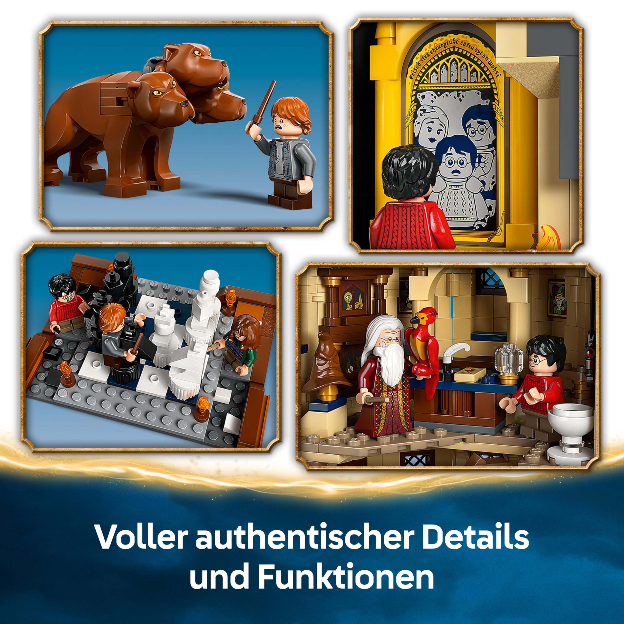 LEGO Harry Potter Schloss Hogwarts: Der Hauptturm - Spielzeug mit fliegendem Schlüssel, Zauberschachzimmer, 12 Minifiguren - Geschenk für Jungen, Mädchen & Erwachsene Fans ab 10 Jahren - 76454 3