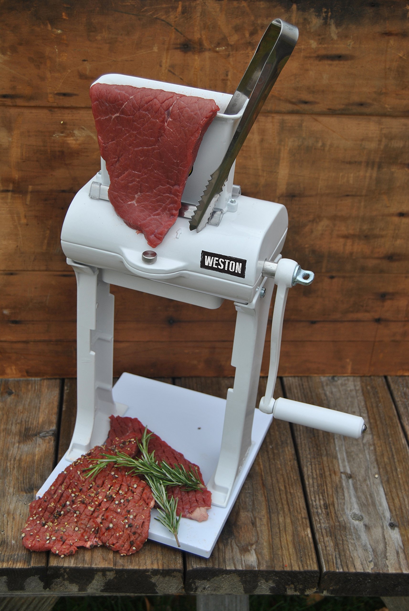 Weston Manual Heavy Duty Meat Cuber Tenderizer (07-3101-W-A), Sturdy Aluminum Construction, Stainless Steel Blades