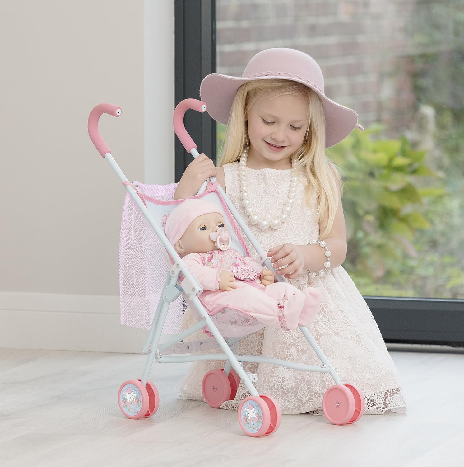 baby annabell pram set