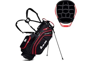 ASK ECHO Lightweight Golf Stand Bag with 14 Way Full Length Dividers 9 Pockets
