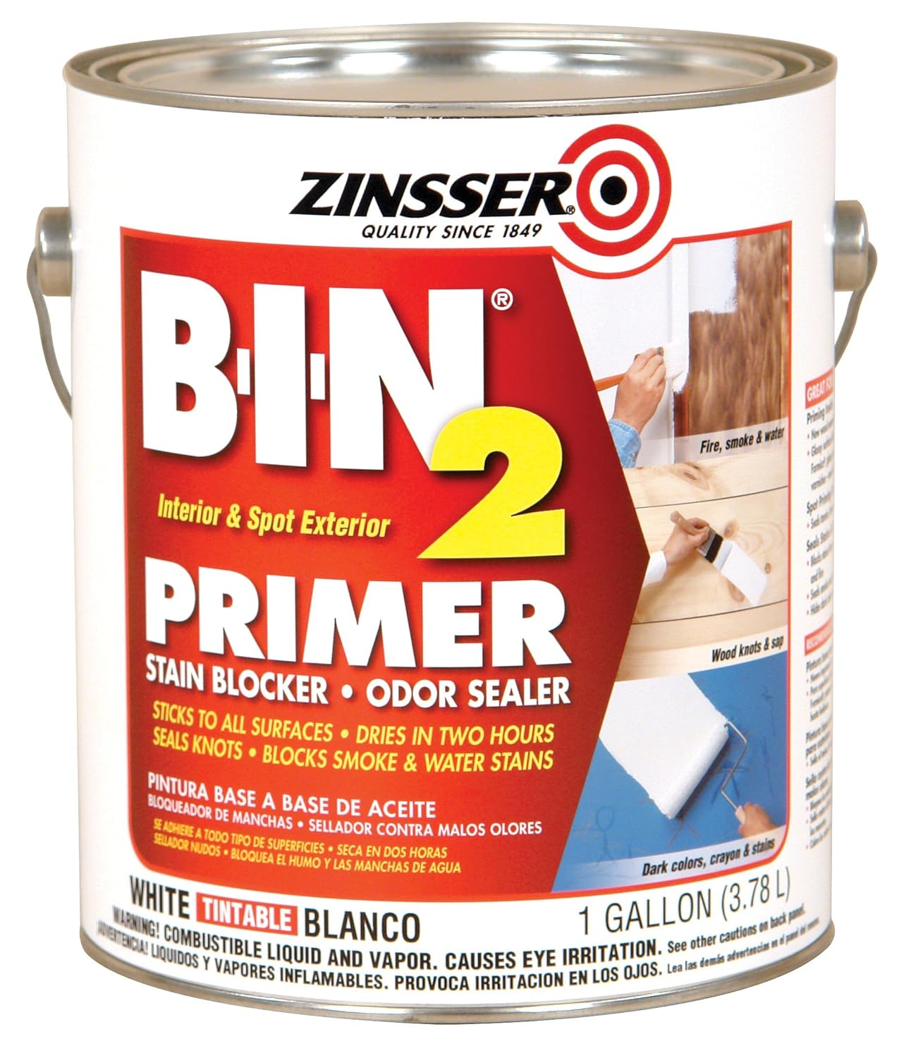 RustOleum 259931 Clear Zinsser BIN Primer Stain Blocker Odor Sealer