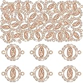 36Pcs Alloy Enamel Virgin Mary Charm Rhinestones Our Lady Link Miraculous Medal Charms Bracelet Connection Crucifix Pendant for DIY Necklace Earrings Jewelry Making