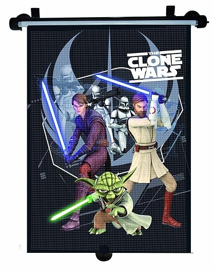 Star Wars 26110 - Clone Wars Sonnenschutzrollo (1 Stück) 33 x 56 cm