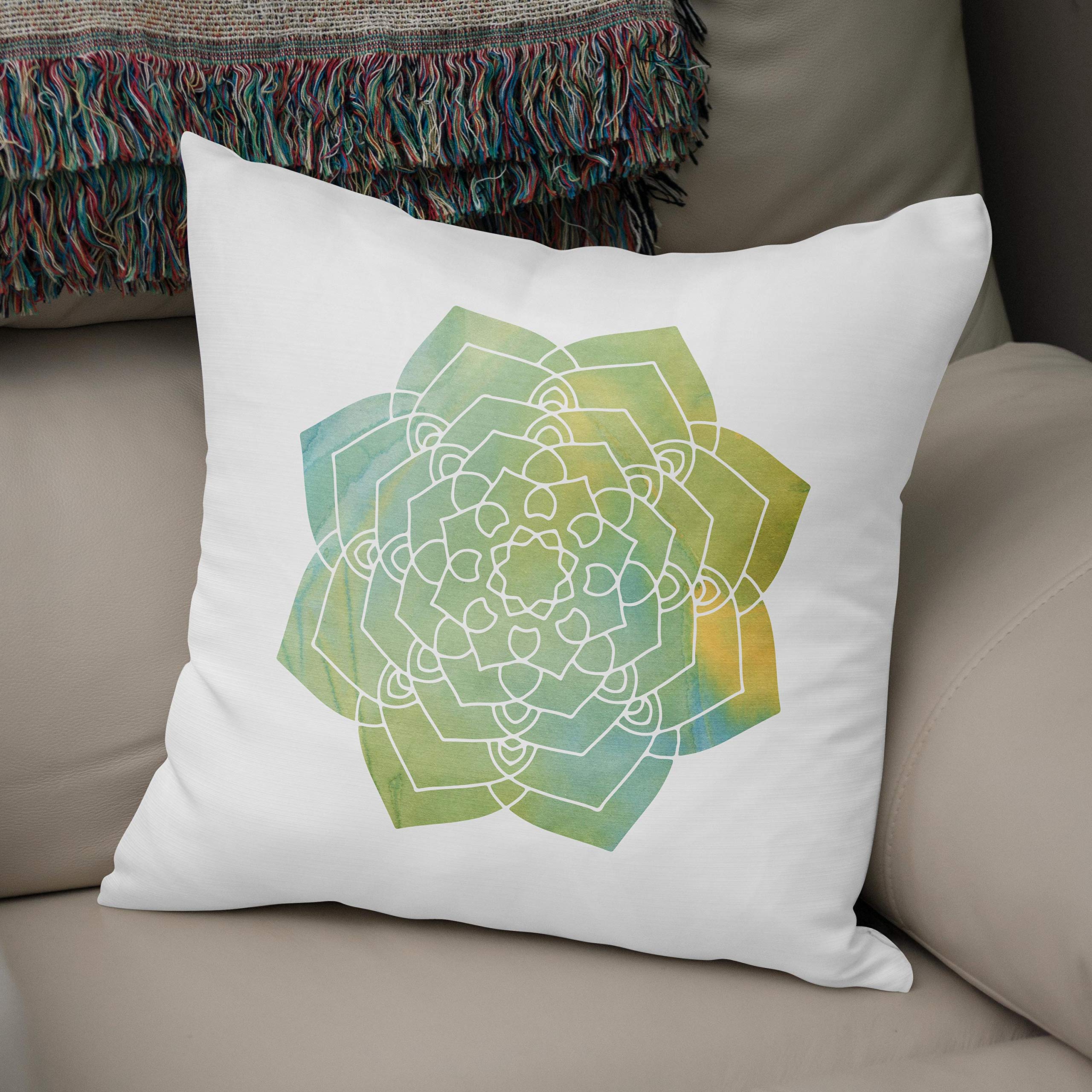 Bonamaison, Decorative Cushion Cover - 50% Cotton 50% Polyester - 43x43cm - Designed and Manufactured in Turkey