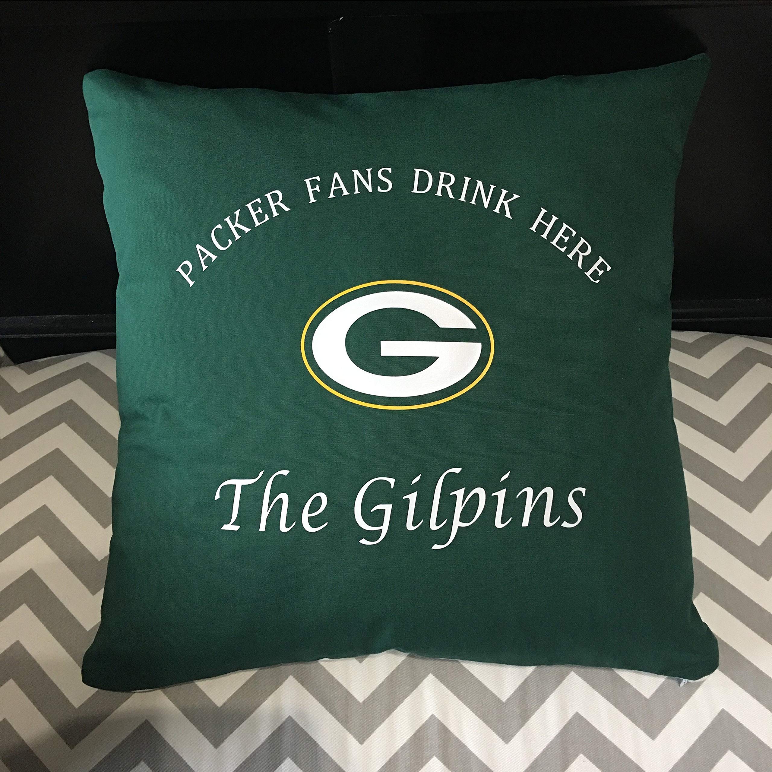 Alerie Sassoon Green Bay Packers Pillowcase Cushion Cover Football
