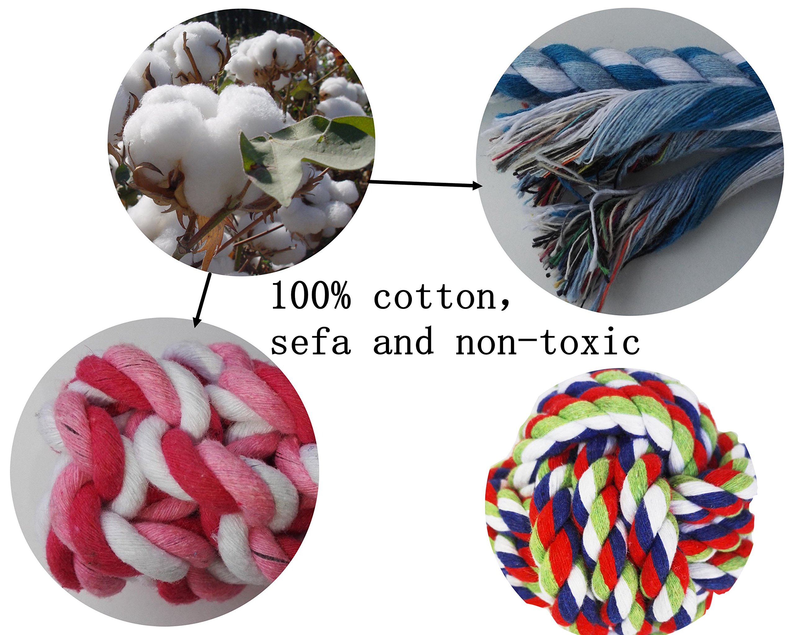 3 Sets Pet Toy, Dog Rope Toys Dog Chew Toy, Braided Rope Dog Toy, for Small and Medium Dogs