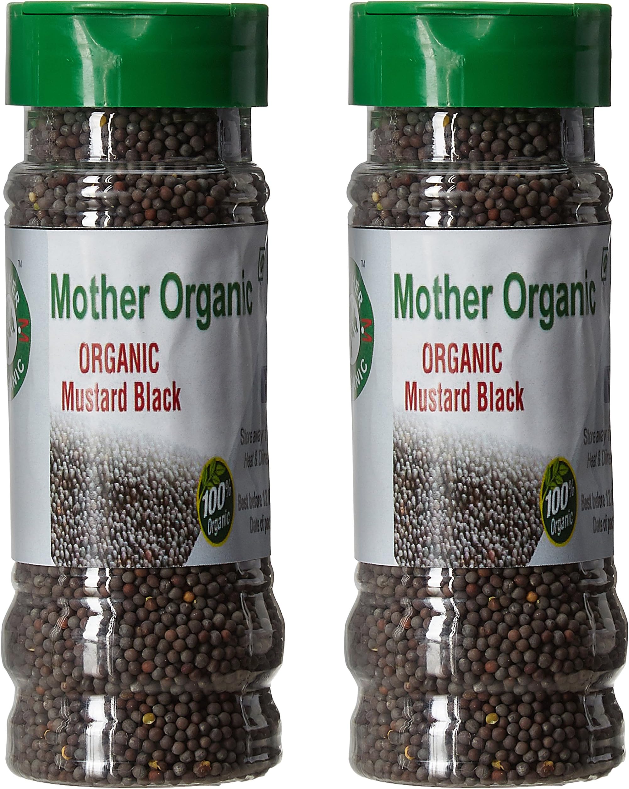 Mother Organic Mustard Black Bottle, 150g (Pack of 2)