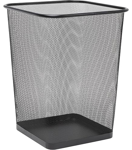 Martha Stewart Ryder Gold Mesh Metal Trash Can, 4.5 Gallon