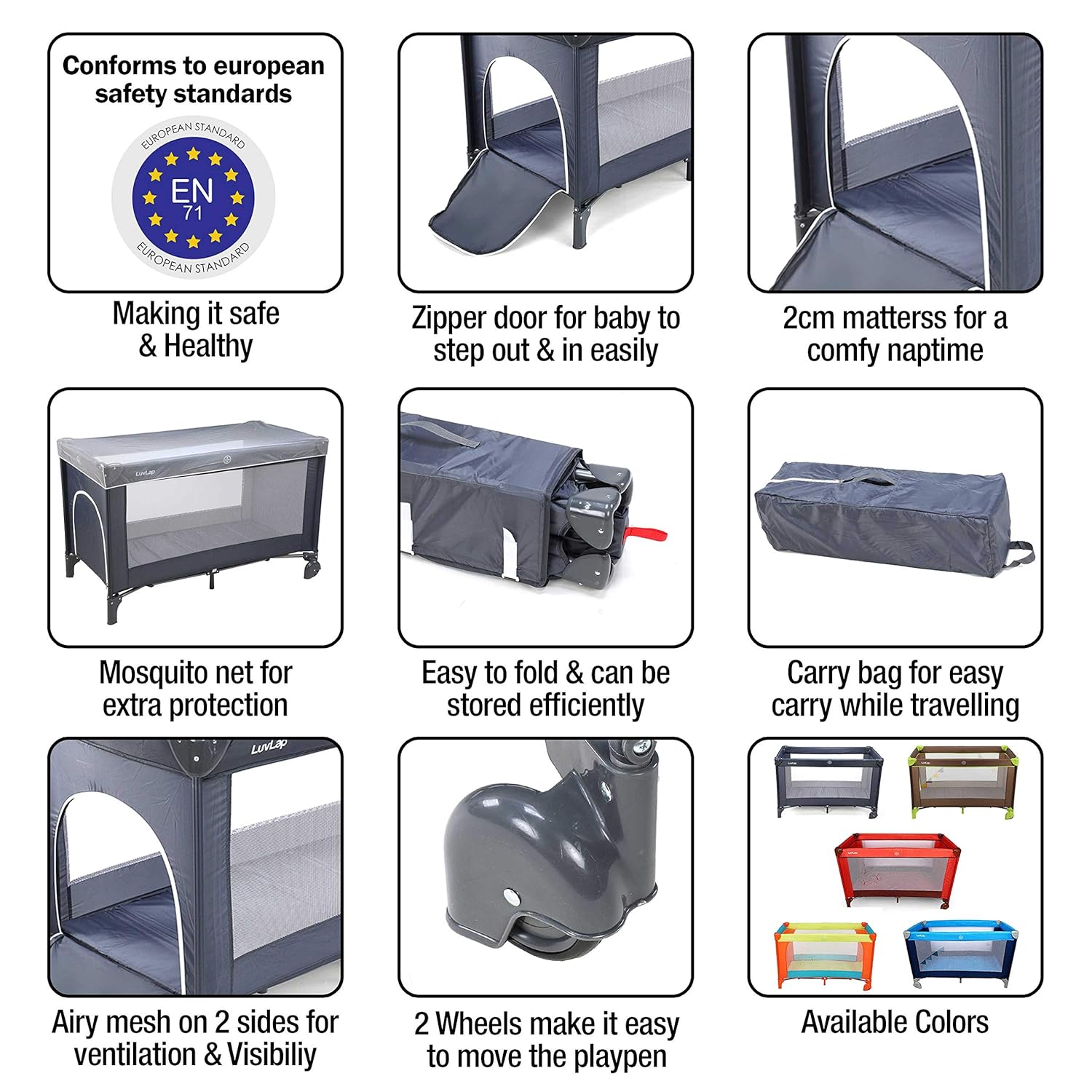 luvlap sunshine baby playpen