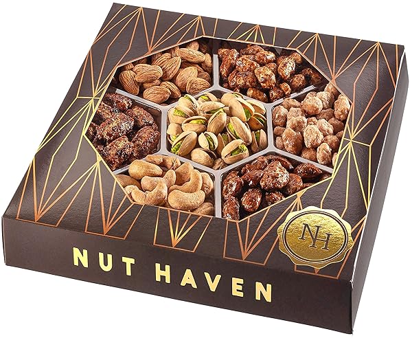 FATHERS DAY NUTS GIFT BASKET – EXTRA LARGE ASSORTMENT OF SWEET & ROASTED SALTED GOURMET NUTS – ASSORTED FOOD GIFT BOX FOR HUSBAND, DAD, HIM, FATHERS DAY, FAMILY, SYMPATHY, MEN & WOMEN.
