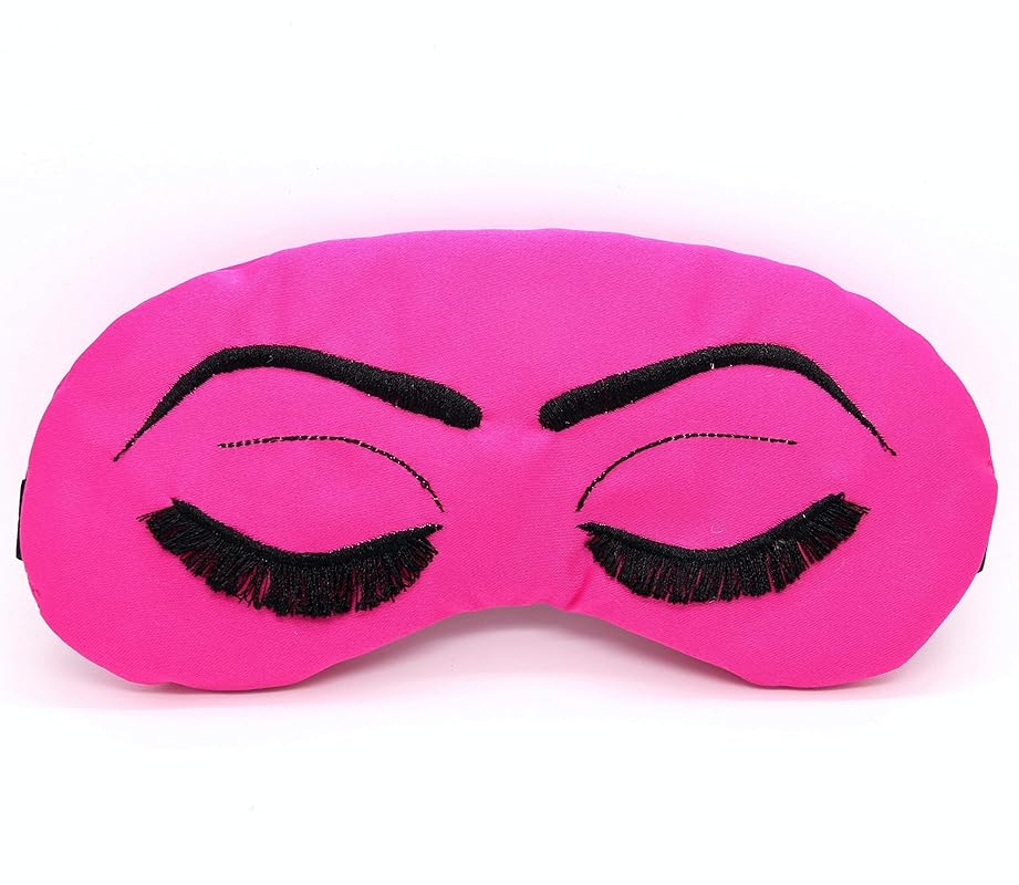 Breakfast at Tiffany's Vintage Glam Sleep Mask in Hot Pink