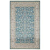Unique Loom Narenj Collection Area Rug - Leeds (5' 1" x 8' Rectangle, Blue/ Burgundy)