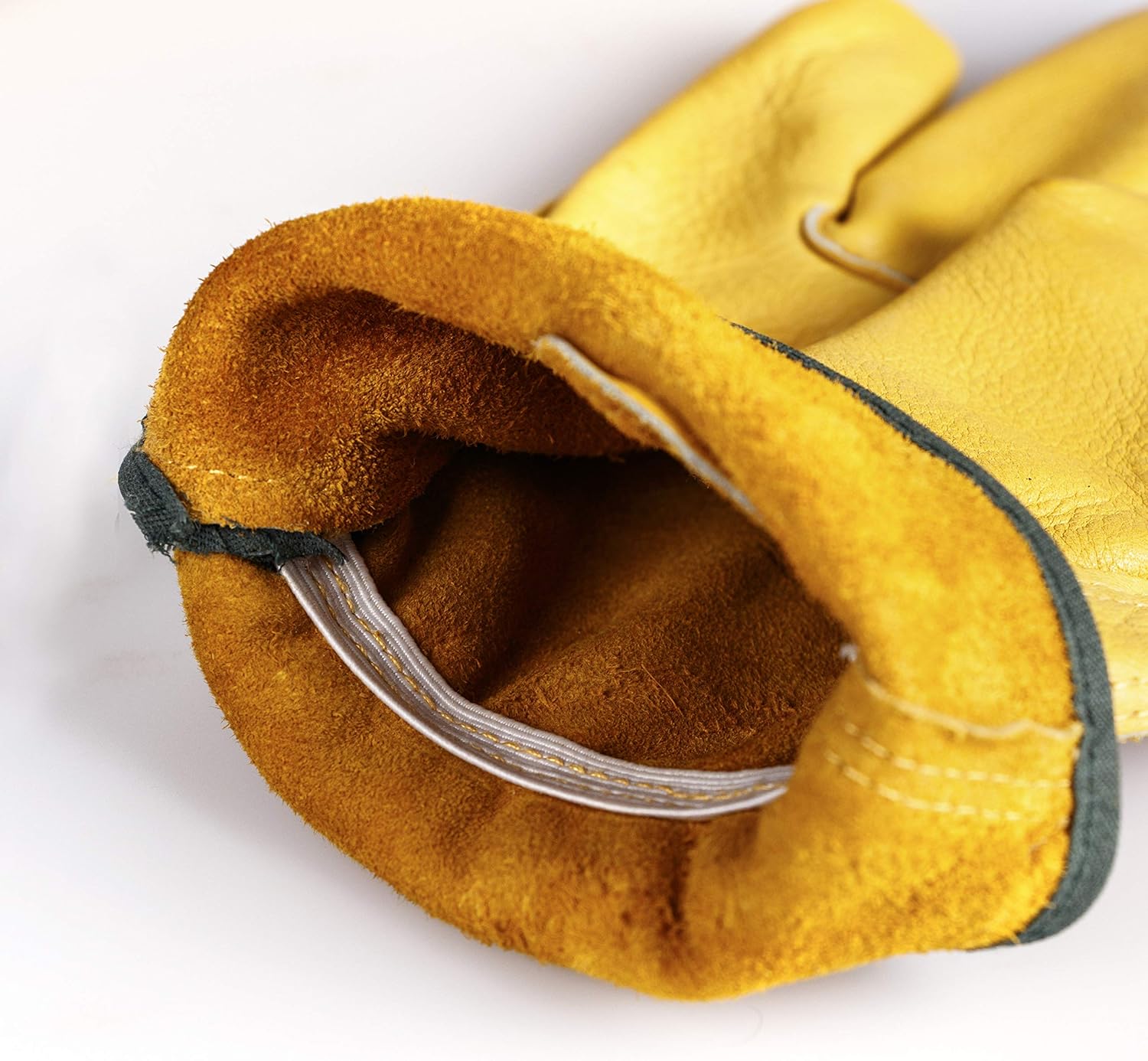 FZTEY 2 Pairs Heavy duty Gardening Ladies&Men&Women Thorn Proof Leather Garden gloves: Clothing