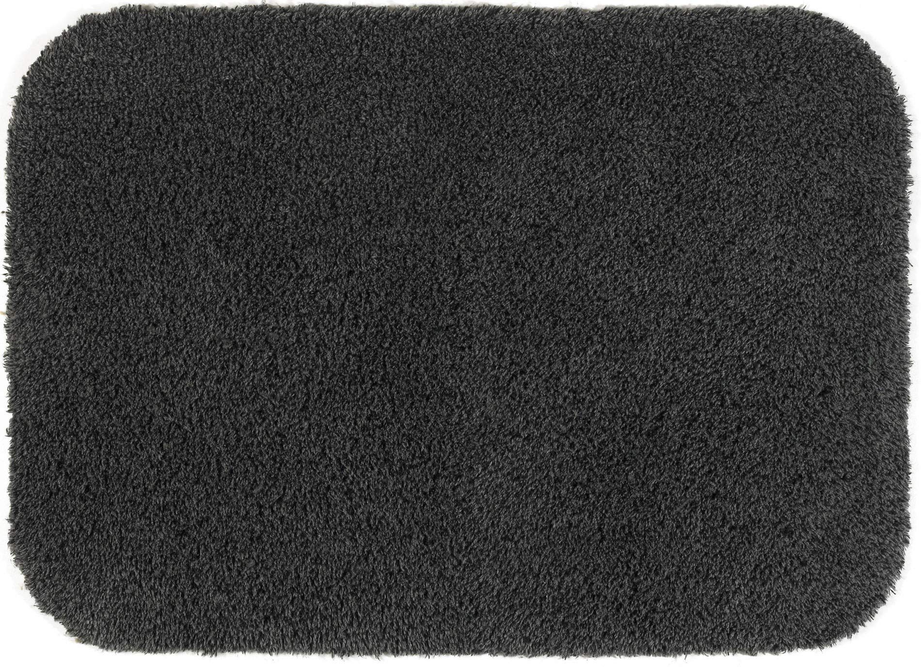 Turtle Mat Grey 50X75cm, Highly Absorbent Indoor Barrier Mat with LATEX backing (for hard floors)