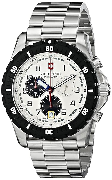 Buy Victorinox Stainless Steel Analogue Men's Watch (White) Online at
