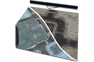 Warzone Studio 4' x 4' Double-Sided Rubber Battle Mat: Incorporation + Tempedus + Bag