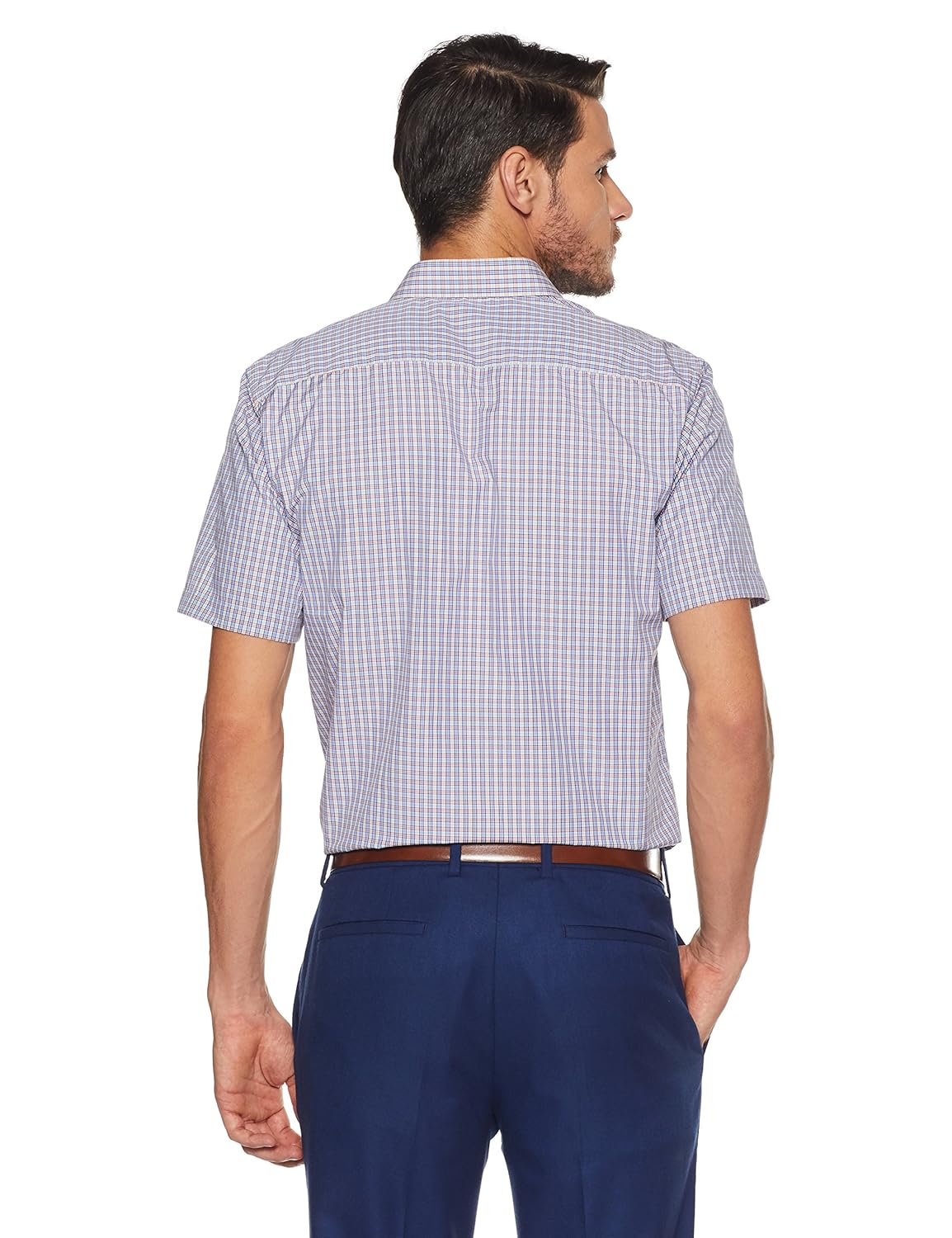 peter england men's solid regular fit formal shirt