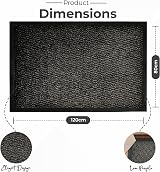 Abaseen Dirt Trapper Door Mat Indoor Outdoor Non Slip Rubber Backing view 3