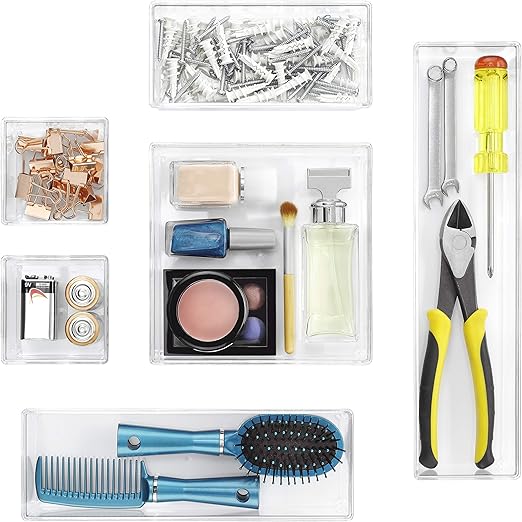 Amazon Com Whitmor Clear Set Includes 6 Individual Pieces Modular