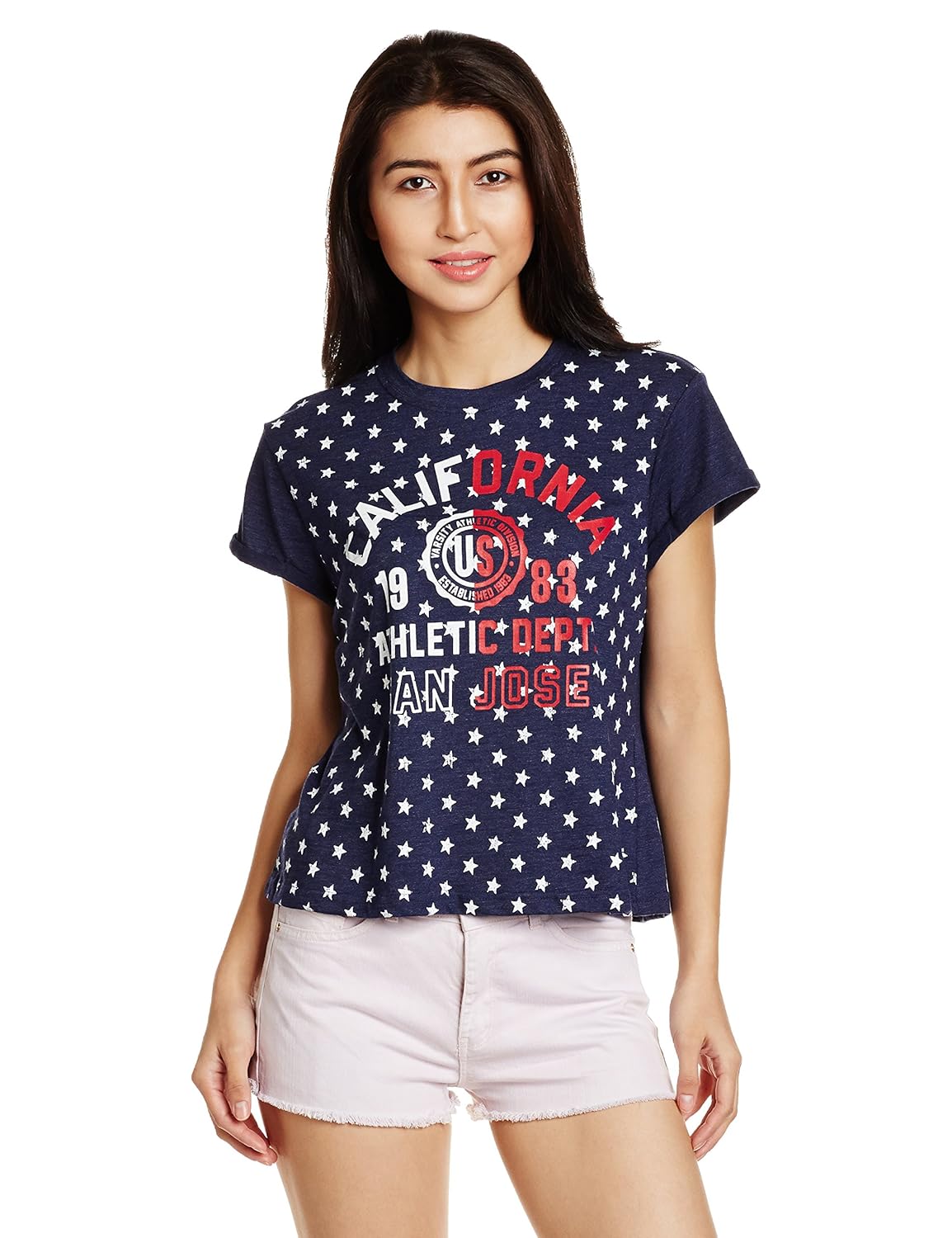 unshackled women's solid t-shirt