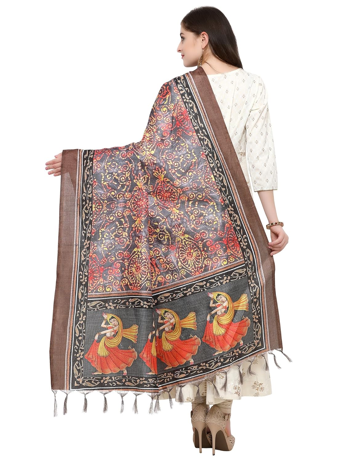 applecreation women's khadi silk dupatta (multicolor_dgdpt66)