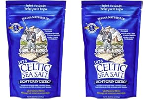 Light Grey Celtic coarse sea Salt, 1 lb. Bag - Pack of 2