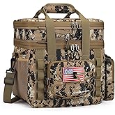 Maelstrom Tactical Lunch Box, 23 L Insulated Lunch Bag for Men, Expandable Double Deck Lunch Cooler Bag,Large Leakproof Soft Lunch Tote with Detachable MOLLE Bags, for Adult Women Work,Picnic