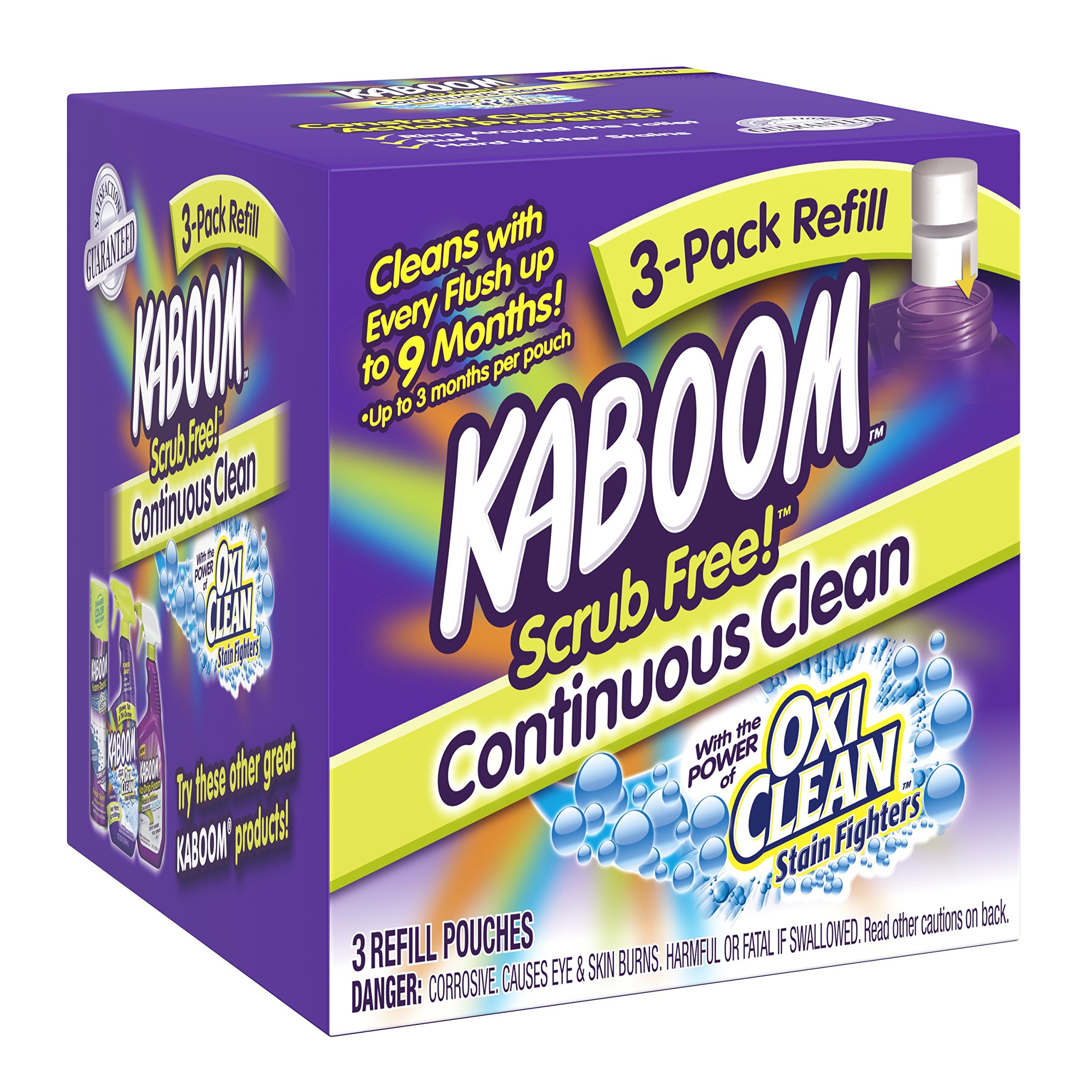 Kaboom Continuous Clean System Refill Tablets, 3 Count 757037950470 eBay