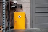 The Workplace Depot Hazardous Storage Cabinet – 10L Sump, Yellow view 6