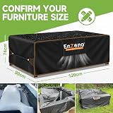 Enzeno Outdoor Table Cover 120x90 cm 420D Oxford Windproof UV Anti-UV view 2
