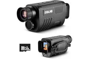 ESSLNB Digital Night Vision Monocular, Travel Infrared Monocular for 100% Darkness, Portable Night Vision Goggles for Day & Night Hunting, Camping, Surveillance, 1080P Full HD Photo & Video