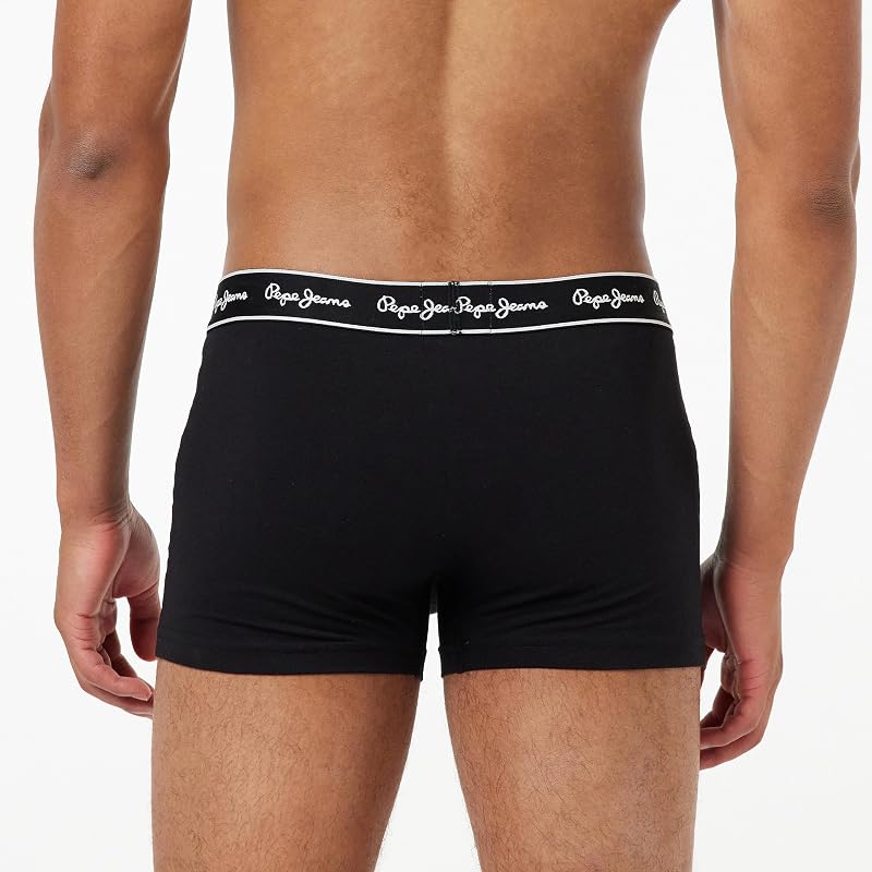 Herren Trunks (3er Pack), Schwarz (Black), M