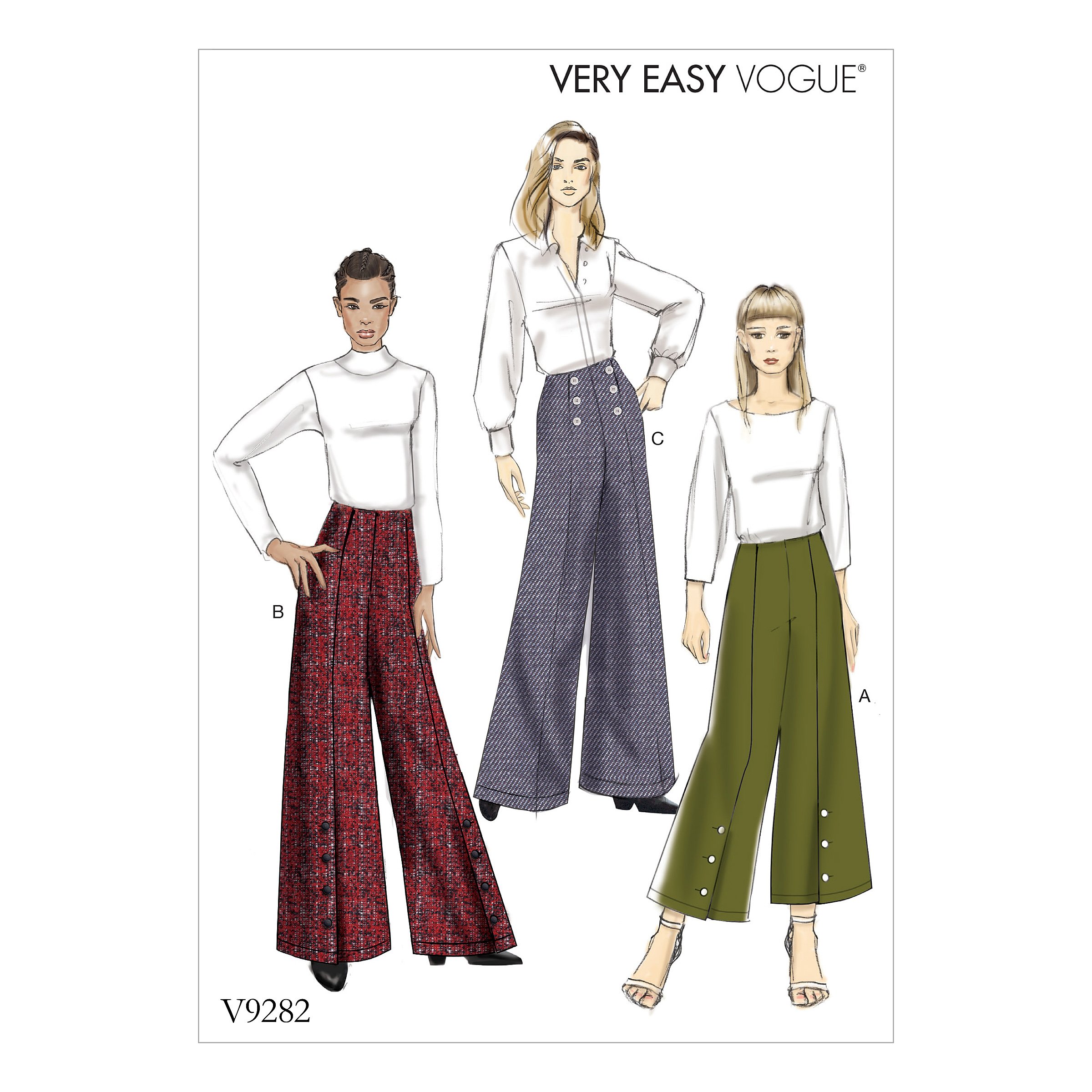 Vogue Patterns Misses Pants, Tissue, Multi-Colour, 15 x 0.5 x 22 cm, V9282OSZ
