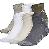 adidas Unisex Kids Cushioned Quarter Ankle Socks for Boys and Girls (6 Pairs) Durable & Comfortable
