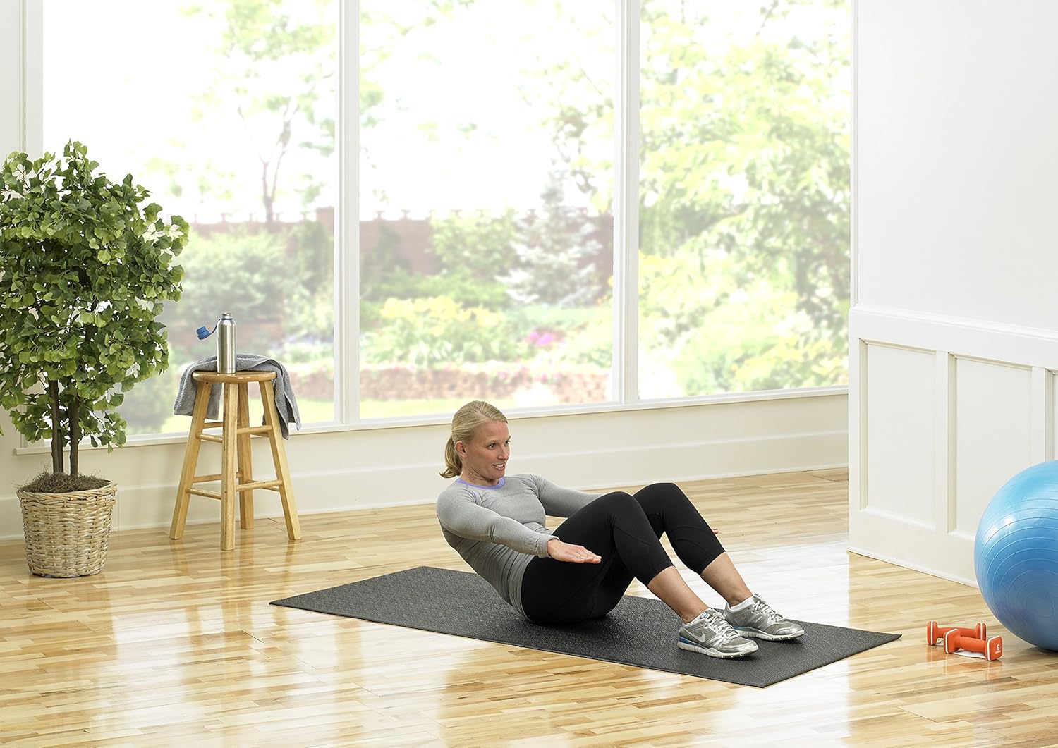 Supermats Heavy Duty Equipment Mat 13GS Made in U.S.A. for Indoor Cycles Recumbent Bikes Upright Exercise Bikes and Steppers (2.5 Feet x 5 Feet) (30-Inch x 60-Inch) (76.2 cm x 152.4 cm): Sports & Outdoors