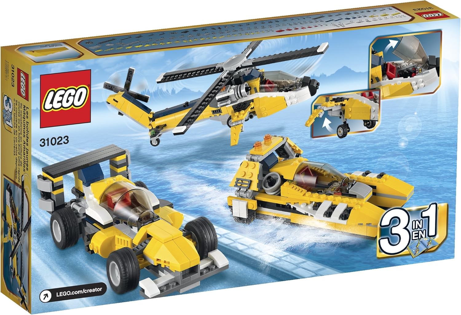 lego creator yellow racers