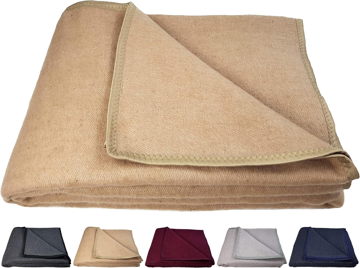 Lanavitta Halbwolldecke 'Ruta' - 130x180 Cm Weinrot | Sofadecke Aus 20% Wolle, 40% Baumwolle, 40% Polyester