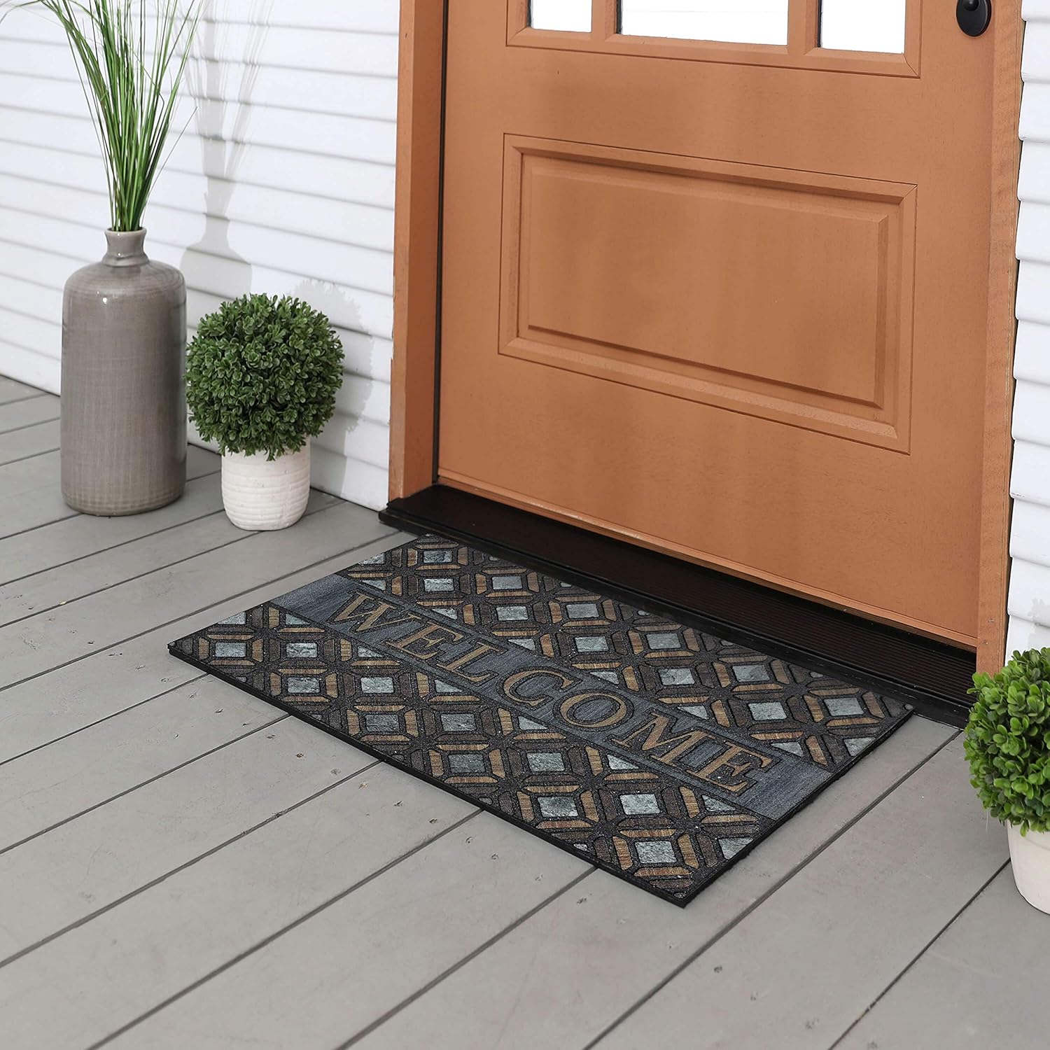 Mohawk Home 4908 18714 018030 EC Kingsley Inlay Doormat, Brown