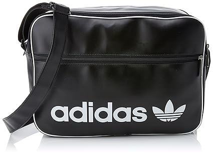 adidas Airliner Vint Bolso Bandolera, Unisex Adulto, (Negro), 24x15x45 cm (