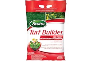 Scotts 30460 Turf Builder Lawn Fertilizer with Weed Prevent1 - Weed Killer and Lawn Fertilizer, Controls Dandelion and Large 