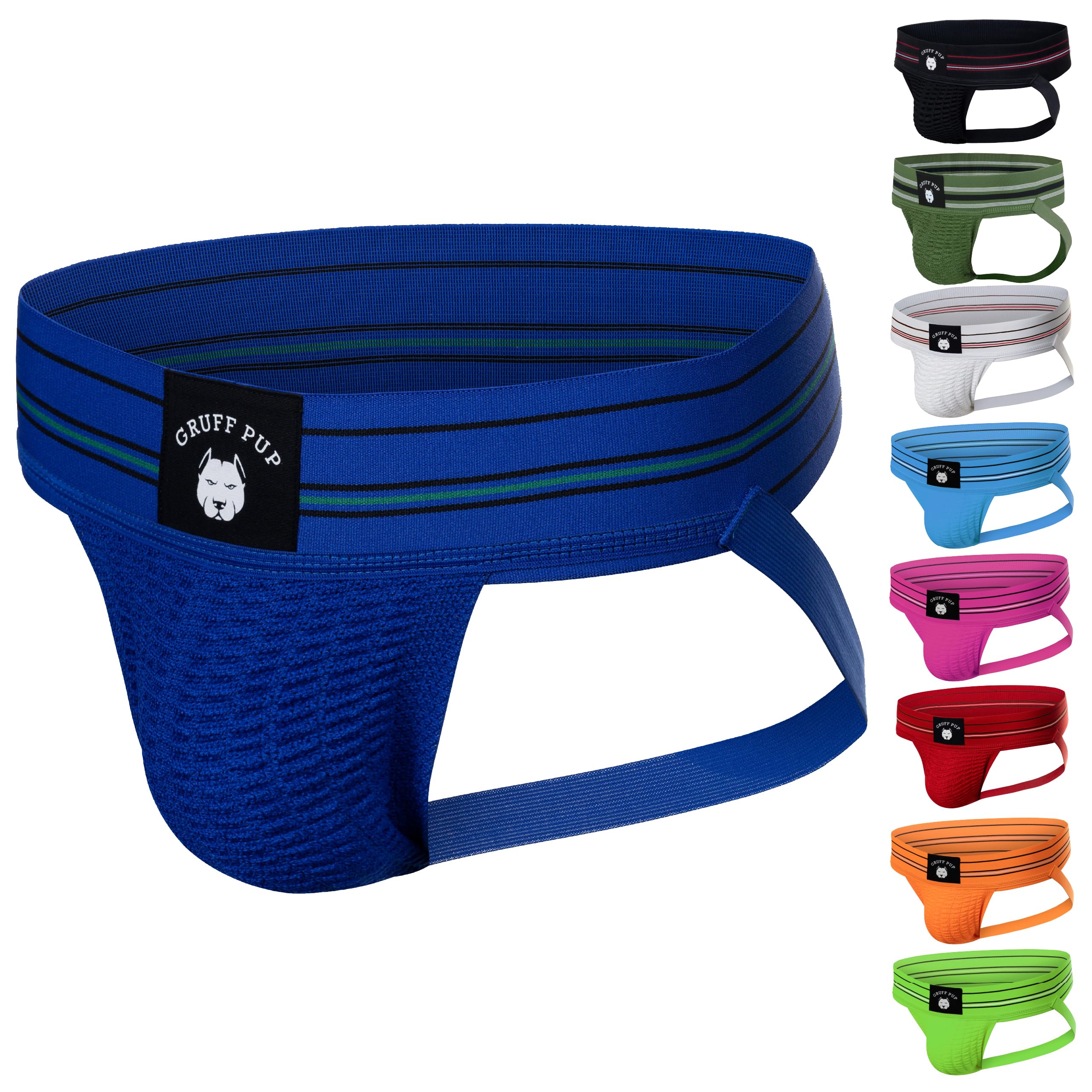 Gruff Pup Quarterback Jockstrap - Blue - Small
