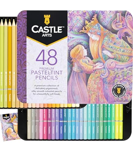 Amazon.com: Castle Art Supplies 48 Metallic Colored Pencils Set