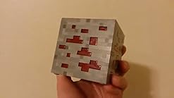 Amazon Com Entertainment Earth Minecraft Light Up Redstone Ore Statue Toys Games