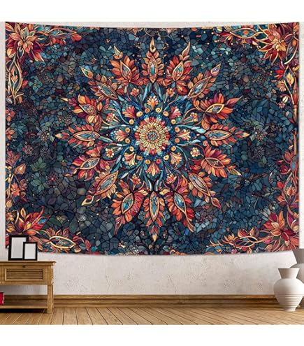 Fabulous Poster Affiche Dessin Hippie Tableau Psychedelique Multicolore 70's
