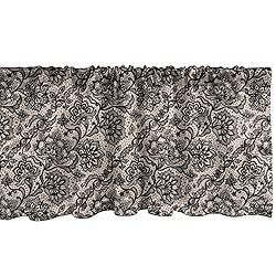 Ambesonne Gothic Window Valance, Abstract Graphic